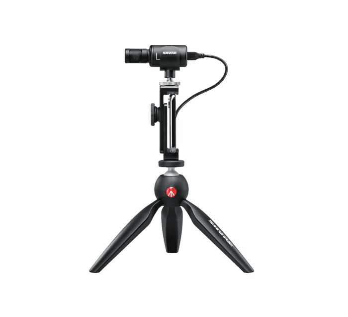 SHURE MV88+ Video Kit - Digital Stereo Condenser Microphone, SHURE - HeadfiAudio