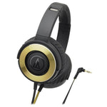 Audio Technica ATH-WS550iS Portable Solid Bass Series Headphones (BGD - Black / Gold), Audio Technica - HeadfiAudio