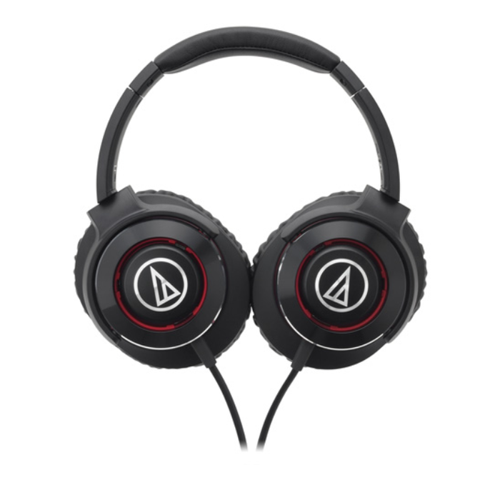 Audio Technica ATH-WS770iS Solid Bass® Over-Ear Headphones (BRD - Black / Red), Audio Technica - HeadfiAudio
