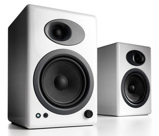 Audioengine A5+ Powered Speakers (Satin Black / High Gloss White), Audioengine - HeadfiAudio