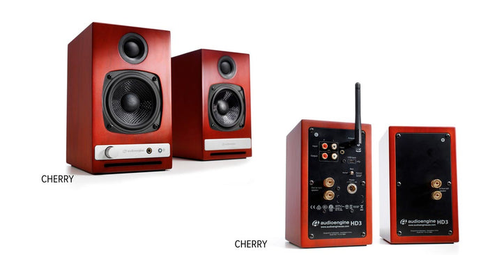 AudioEngine HD3 Wireless Speakers (Walnut / Satin Black / Cherry), AndioEngine - HeadfiAudio