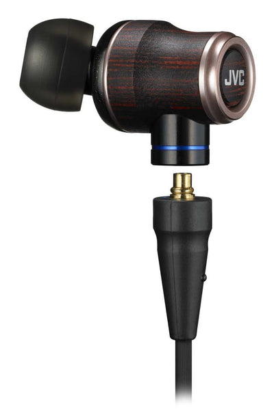 JVC HA-FW02 Wood Dome Hi-Resolution Audio Inner-Ear Headphones, JVC - HeadfiAudio