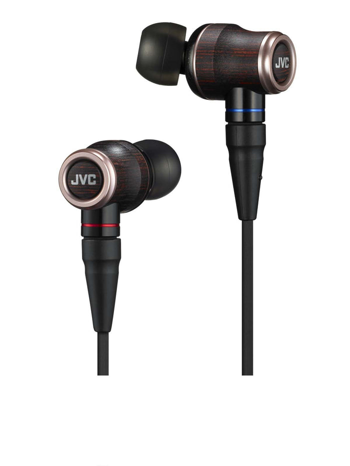 JVC HA-FW02 Wood Dome Hi-Resolution Audio Inner-Ear Headphones