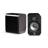 Q Acoustics 3020 Bookshelf Speakers - Gloss Black & Gloss White, Q Acoustics - HeadfiAudio