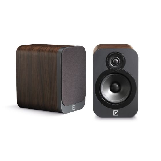 Q Acoustics 3020 Bookshelf Speakers - Walnut, Q Acoustics - HeadfiAudio
